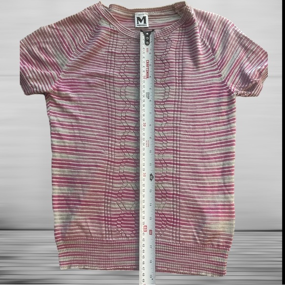 Bin 1C Missoni Crew Neck size 38 Marled Space-Dye knit sweater vintage - Picture 4 of 10